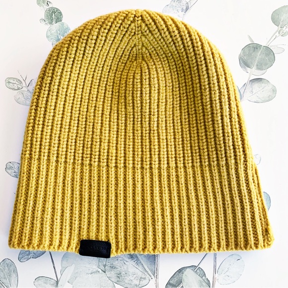 Coach Accessories - Coach Cashmere Beanie Hat Unisex Solid Rib Knit Cap